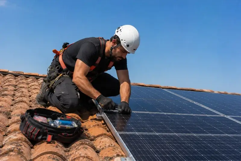Maintenance et monitoring de panneaux solaires à la Cadière-d'Azur